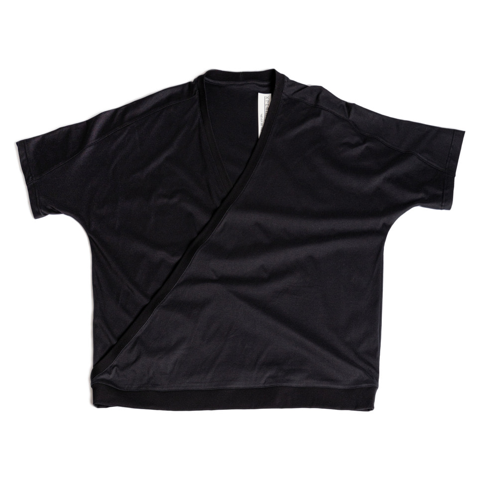 Crossed Silket T-shirt _Black