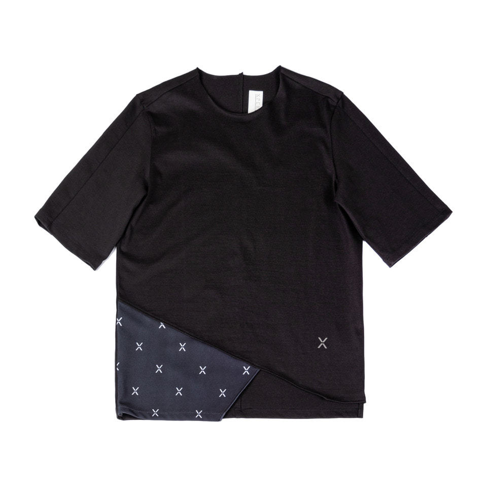 Oblique X Flag T-shirt _Black
